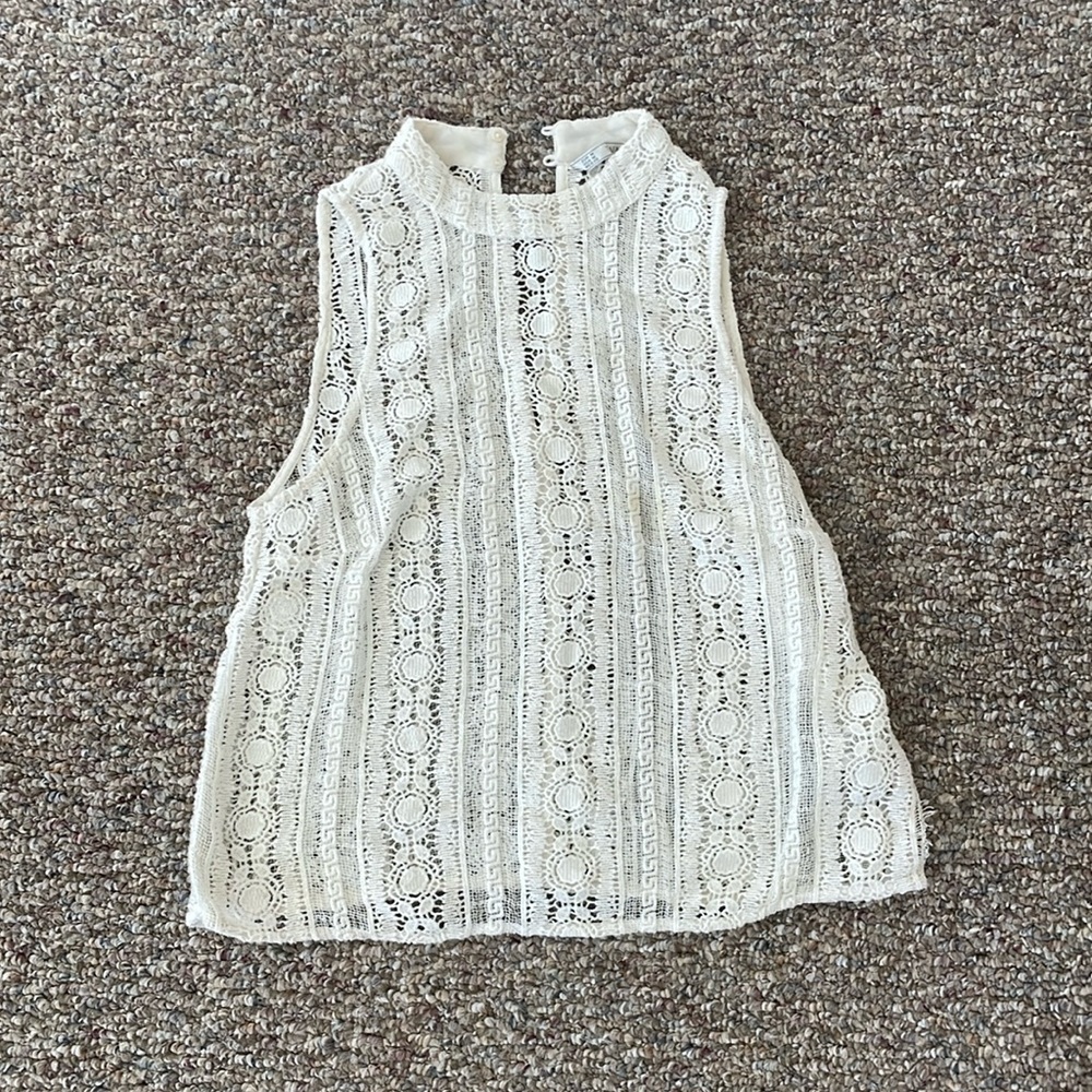White Knit Top